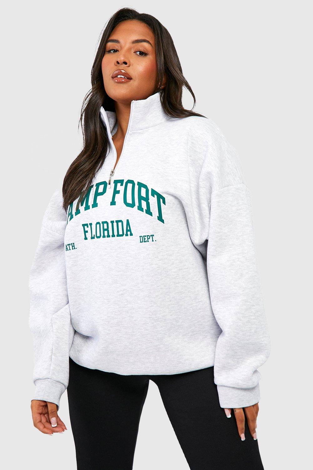 Half zip sweatshirts boohoo UK